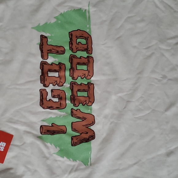 Shaun Of The Dead I GOT WOOD Tee - Large 100% Cotton - New - Picture 2 of 5